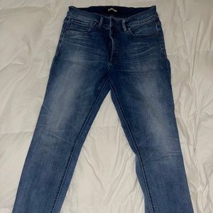 Express jeans size 8R faded medium wash high waist